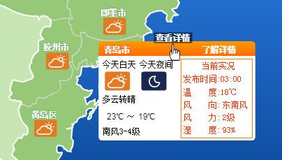 青岛最新天气预报