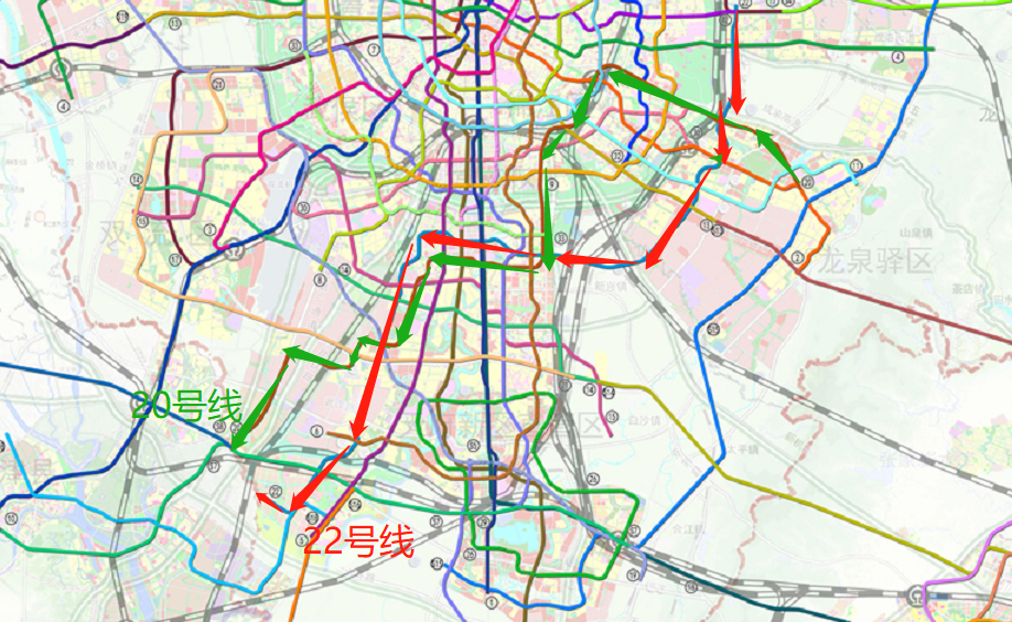 成都地铁20号线最新线路图解析