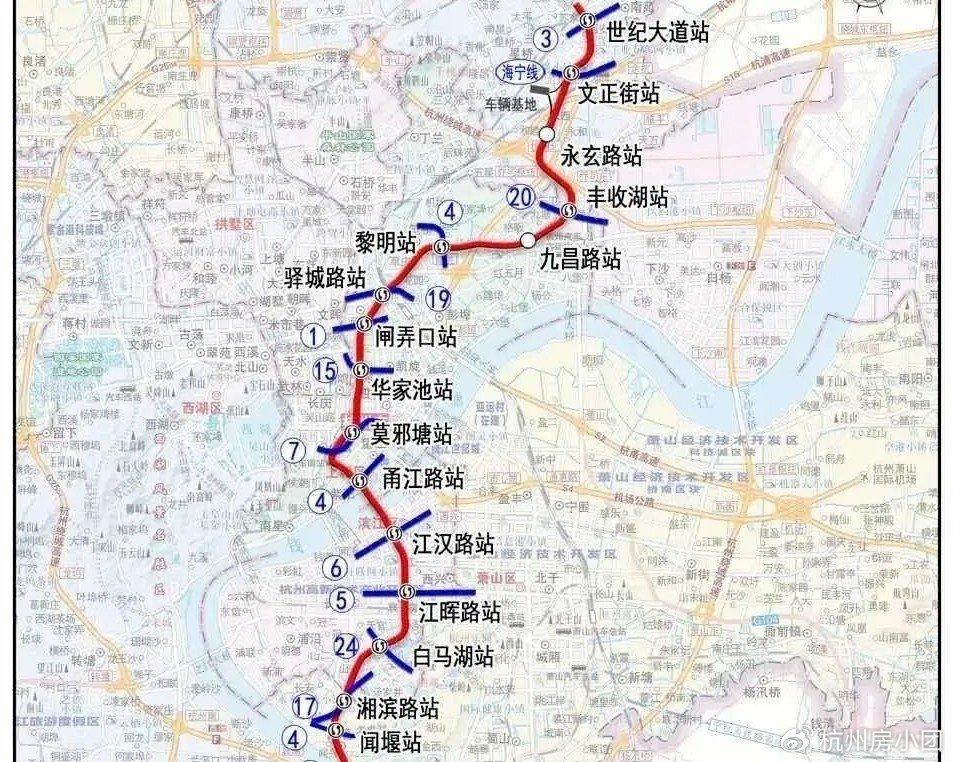 杭州地铁最新线路图概览