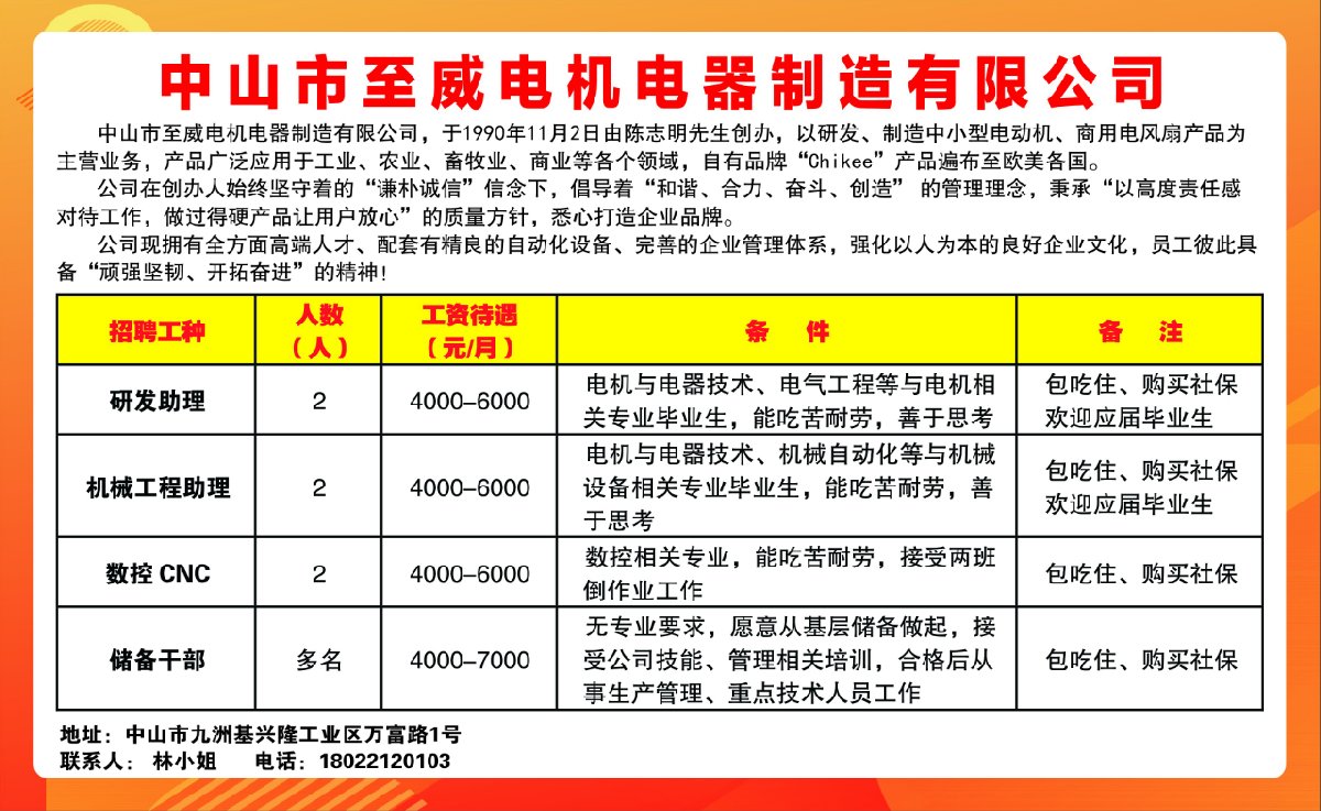 中山电工招聘最新信息及其相关解读